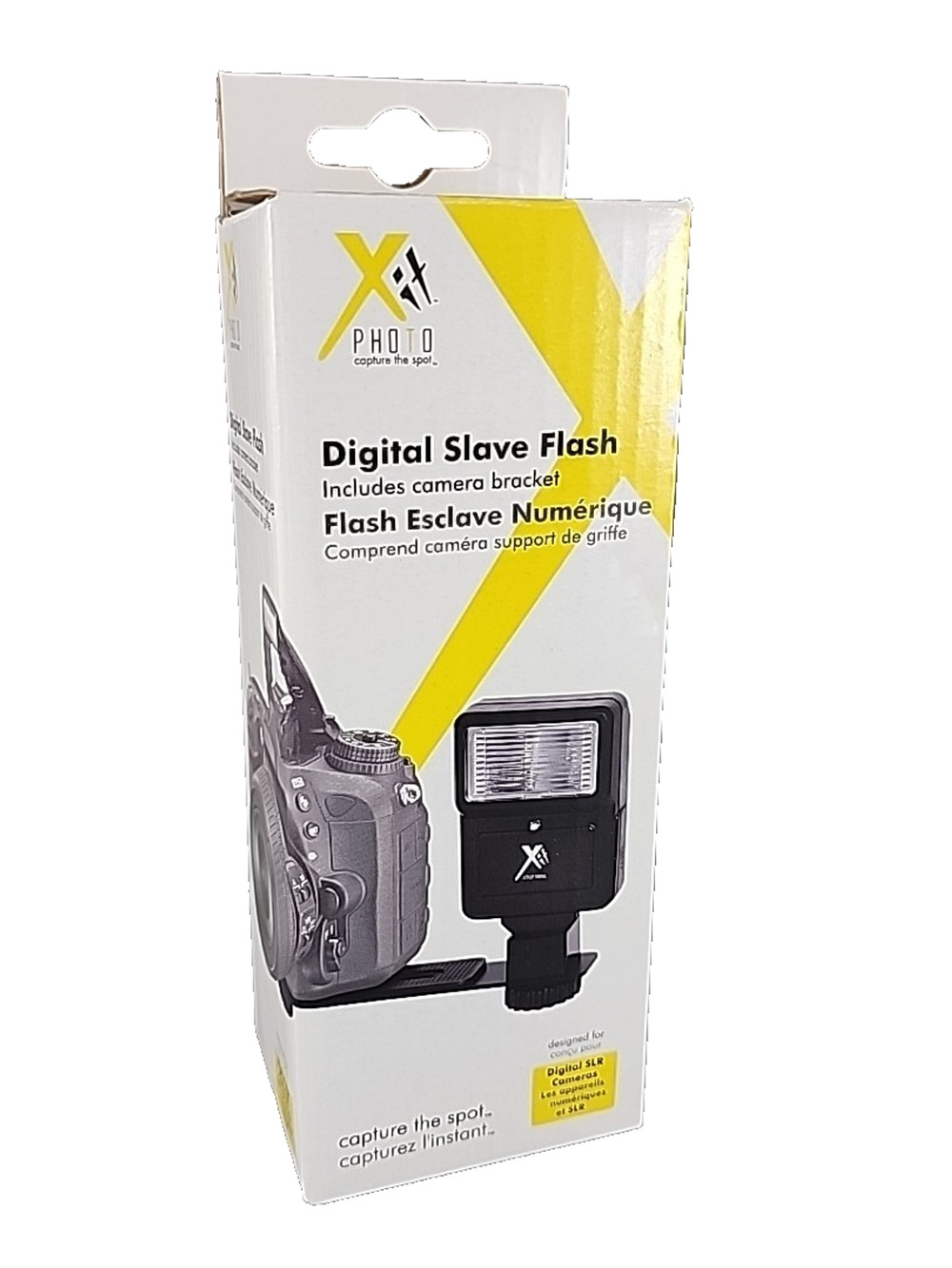 Xit Digital Slave Flash with Bracket for Digital/DSLR Camera (Black)